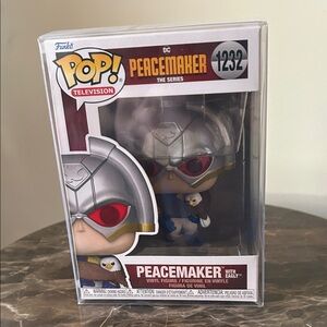 Funko Pop Peacemaker with Eagly Figure - Silver and Red